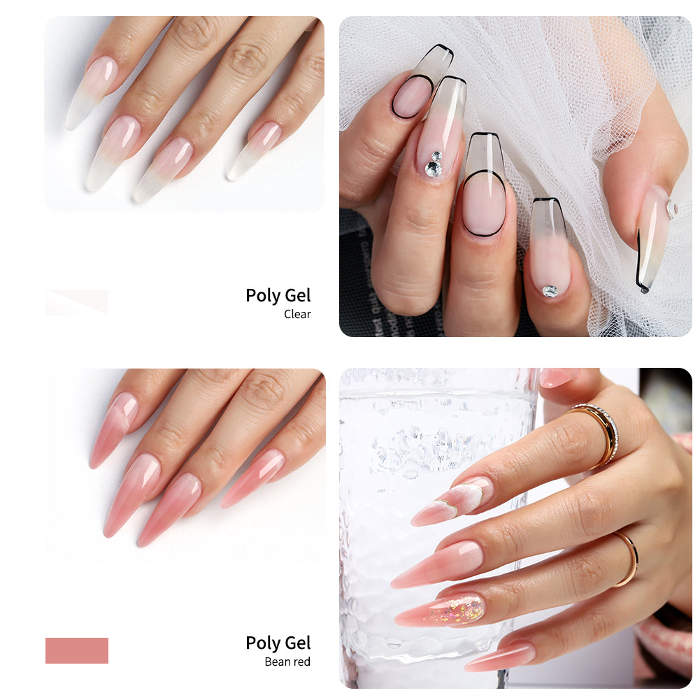Polygel Nail Kit 001 (Berry Sundae) – TOMICCA