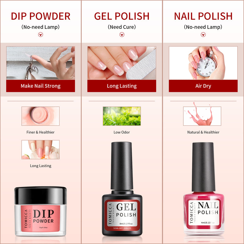 Triple 6 ColorsGel polish Nail polish Dip powder