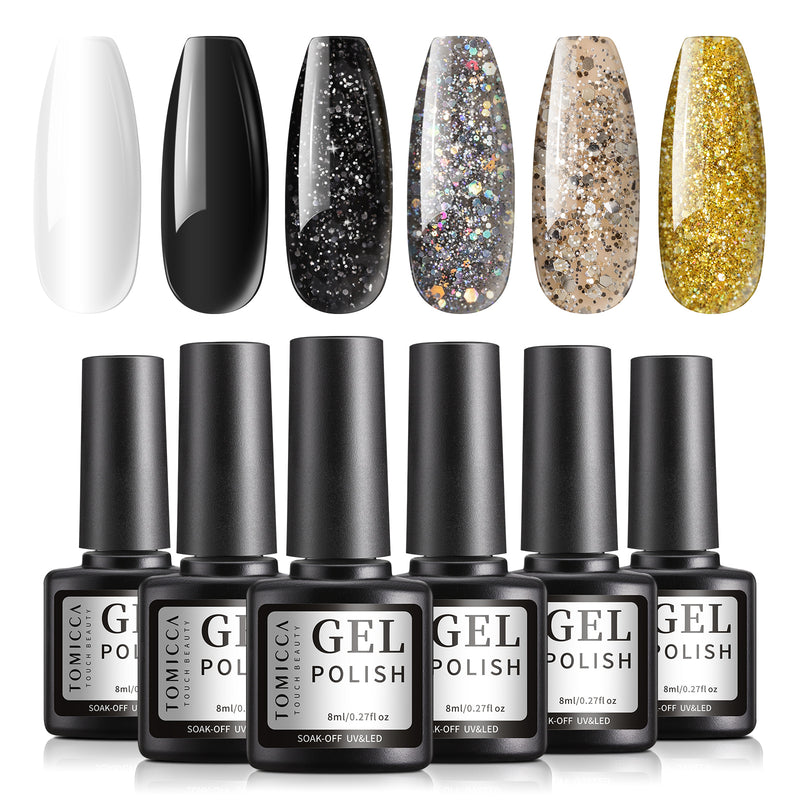 Gel Polish 6 Colors (Glitter Series)