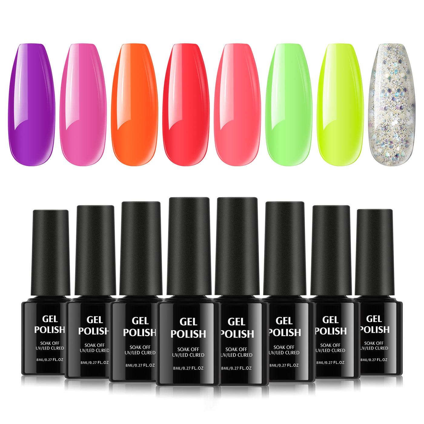 Gel Polish 8 Colors 002 – TOMICCA