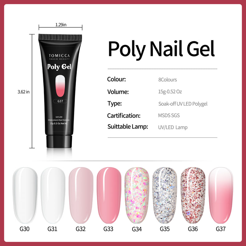 Polygel Nail 8 Colors 001 (Pink Cherry Blossom)